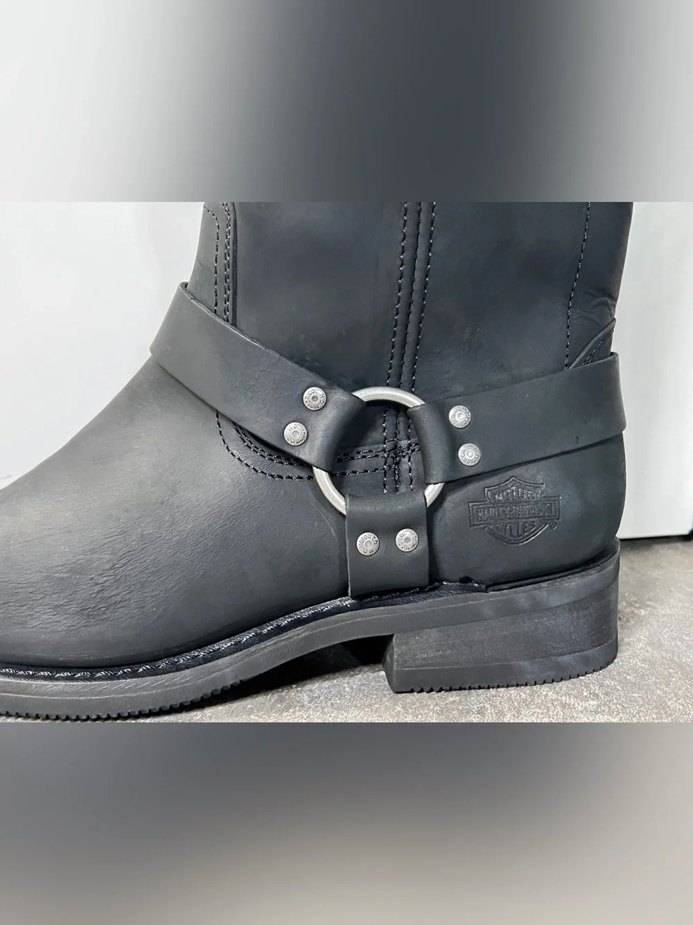 Harley-Davidson Bowden Men’s Size 12 Black Leather Harness Motorcycle Boots